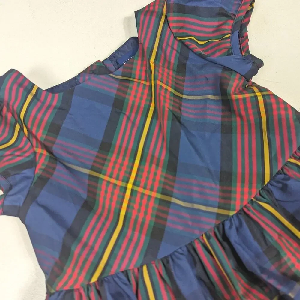Ralph Lauren Dress Girls Sz 24m Christmas Tartan Plaid Preppy Classic
